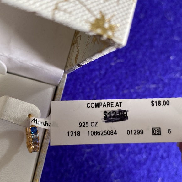 Rachel Ashwell Cubic Zirconia 925 Sterling Silver Hoop Earrings - Picture 7 of 7